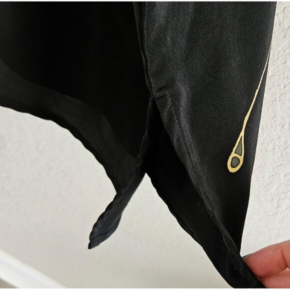 Aspen Silk Woman Kimono One Size Hand Painted 100% Silk Aspen Leave Art Colorful - Picture 5 of 7